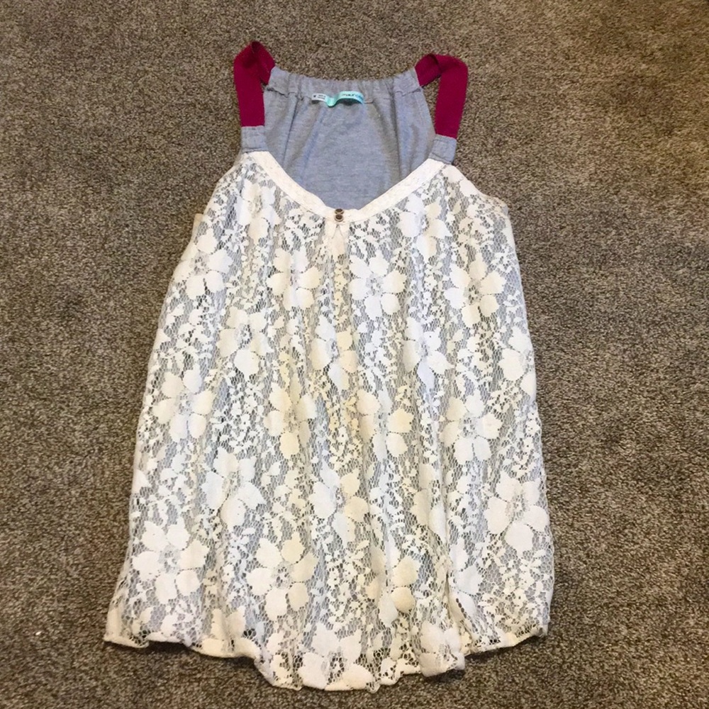 Maurices flower lace tank